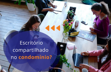 Escritório compartilhado no condomínio